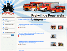 Tablet Screenshot of feuerwehr-langen.de